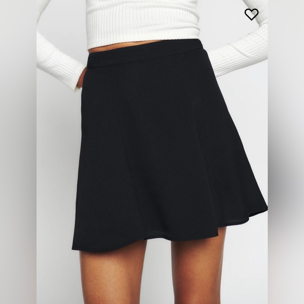 Reformation Flounce Skirt Black 0